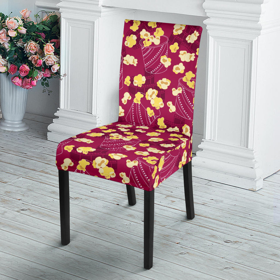 Popcorn Pattern Print Design 02 Dining Chair Slipcover