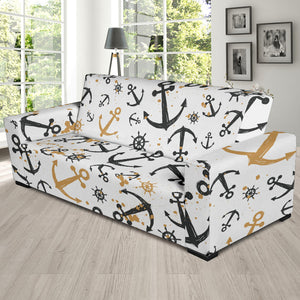 Anchors Rudders Pattern Sofa Slipcover