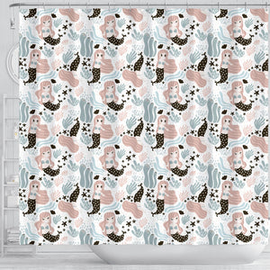 Cute Mermaid Pattern Shower Curtain Fulfilled In US