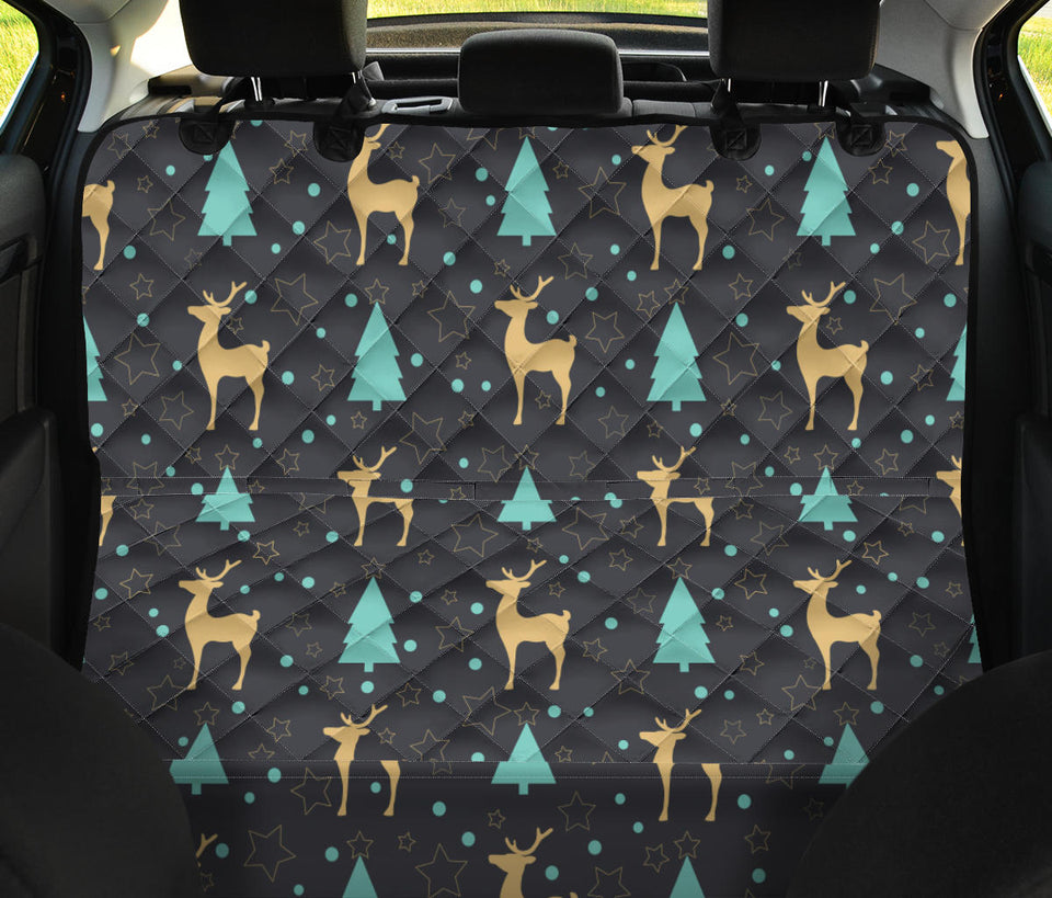 Deers Star Tree Pattern Dog Car Seat Covers