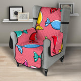 Colorful wrapped candy pattern Chair Cover Protector