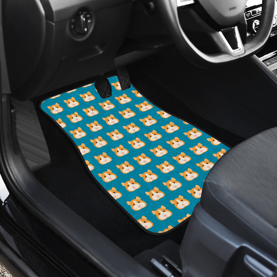 Guinea Pig Pattern Print Design 03 Front Car Mats