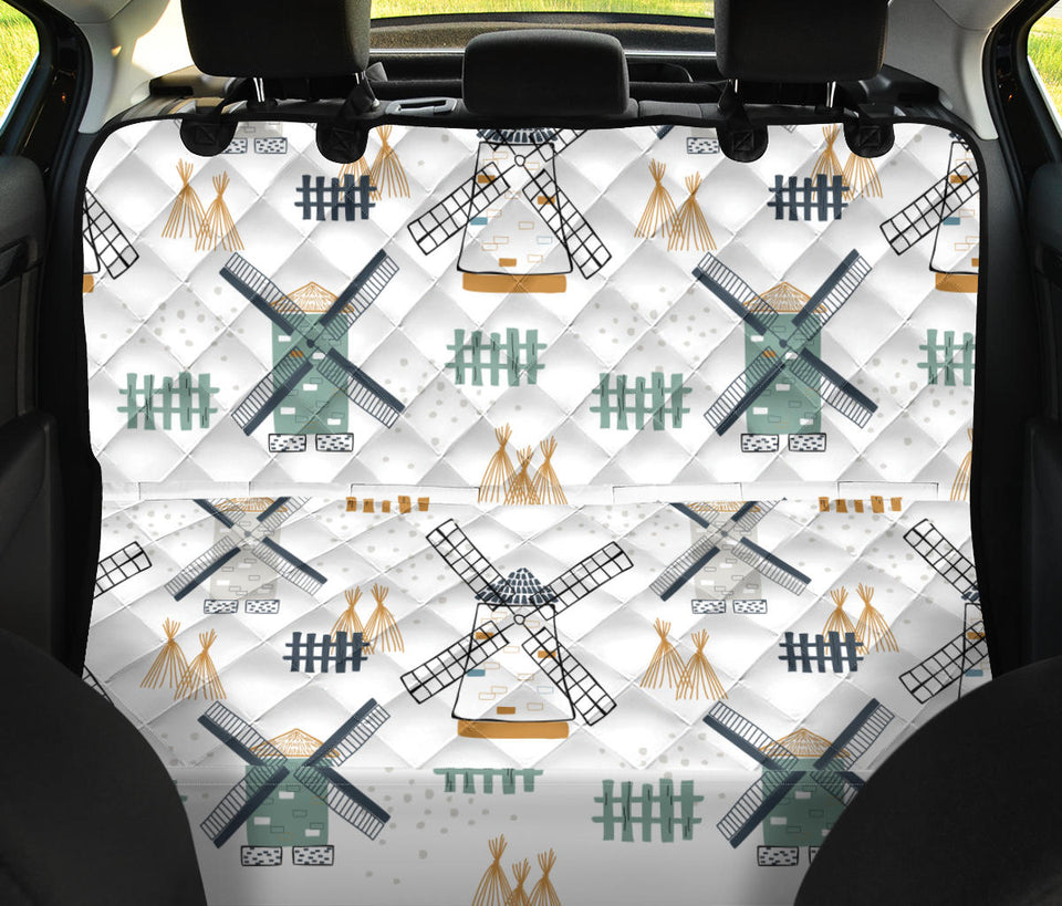 Windmill Pattern Dog Car Seat Covers