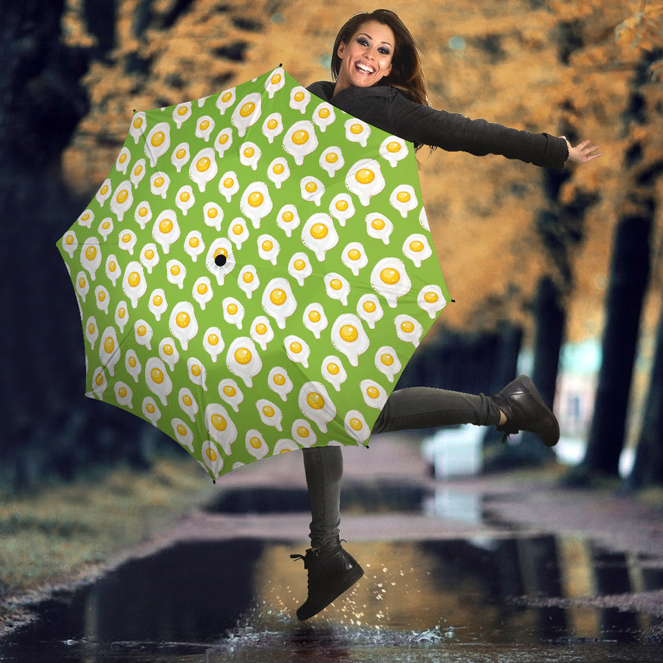 Fried Eggs Pattern Print Design 01 Umbrella