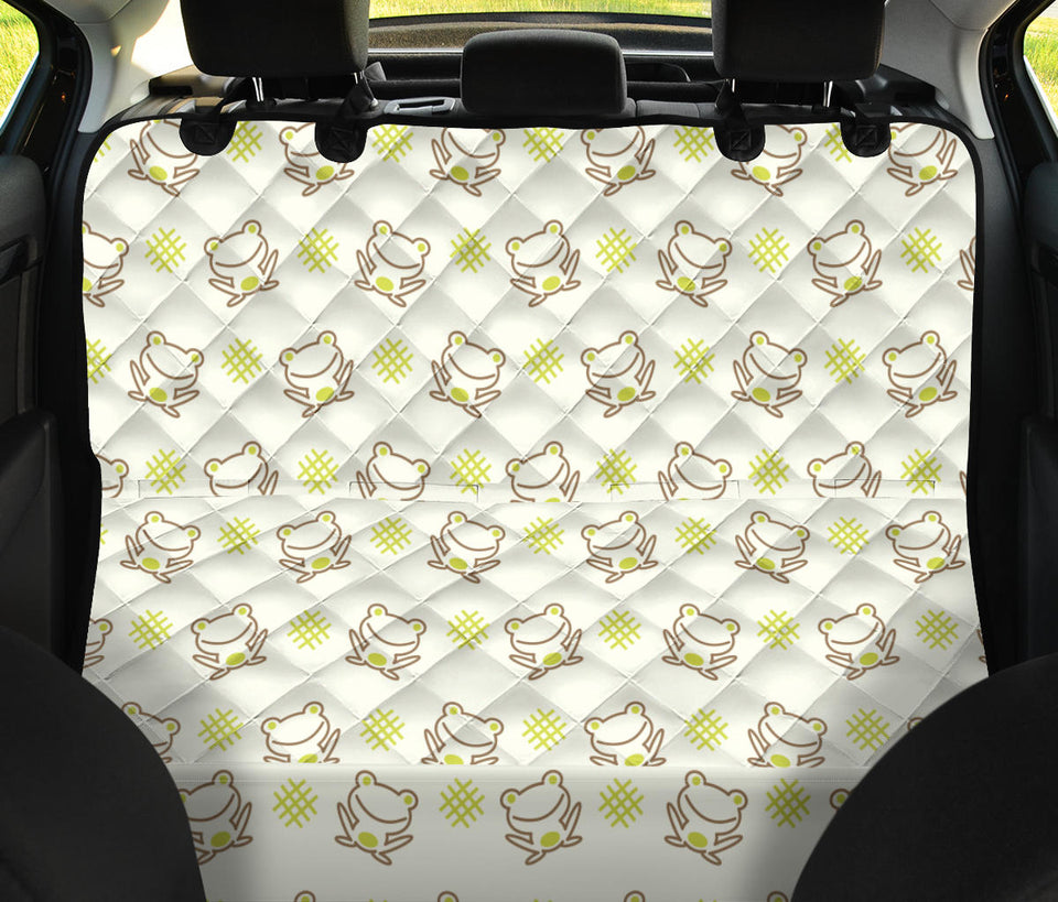 Cute Cartoon Frog Baby Pattern Dog Car Seat Covers