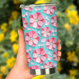 3D Sakura Cherry Blossom Pattern Tumbler