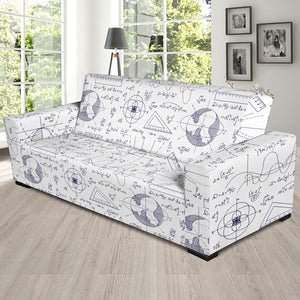 Math Pattern Print Design 03 Sofa Slipcover