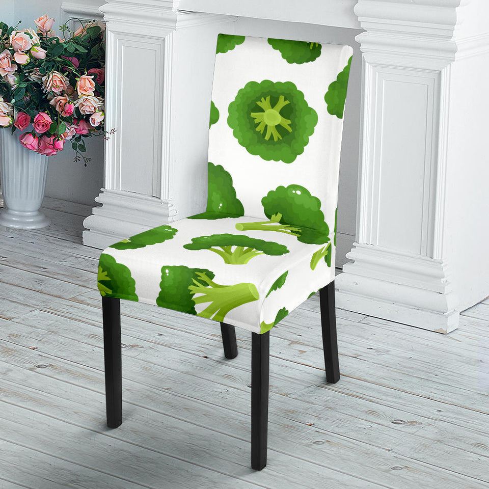 Cute Broccoli Pattern Dining Chair Slipcover