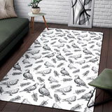 Pigeon Pattern Print Design 05 Area Rug