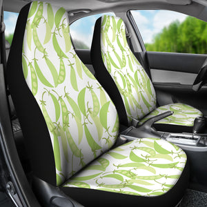 Green Peas Pattern Print Design 03 Universal Fit Car Seat Covers
