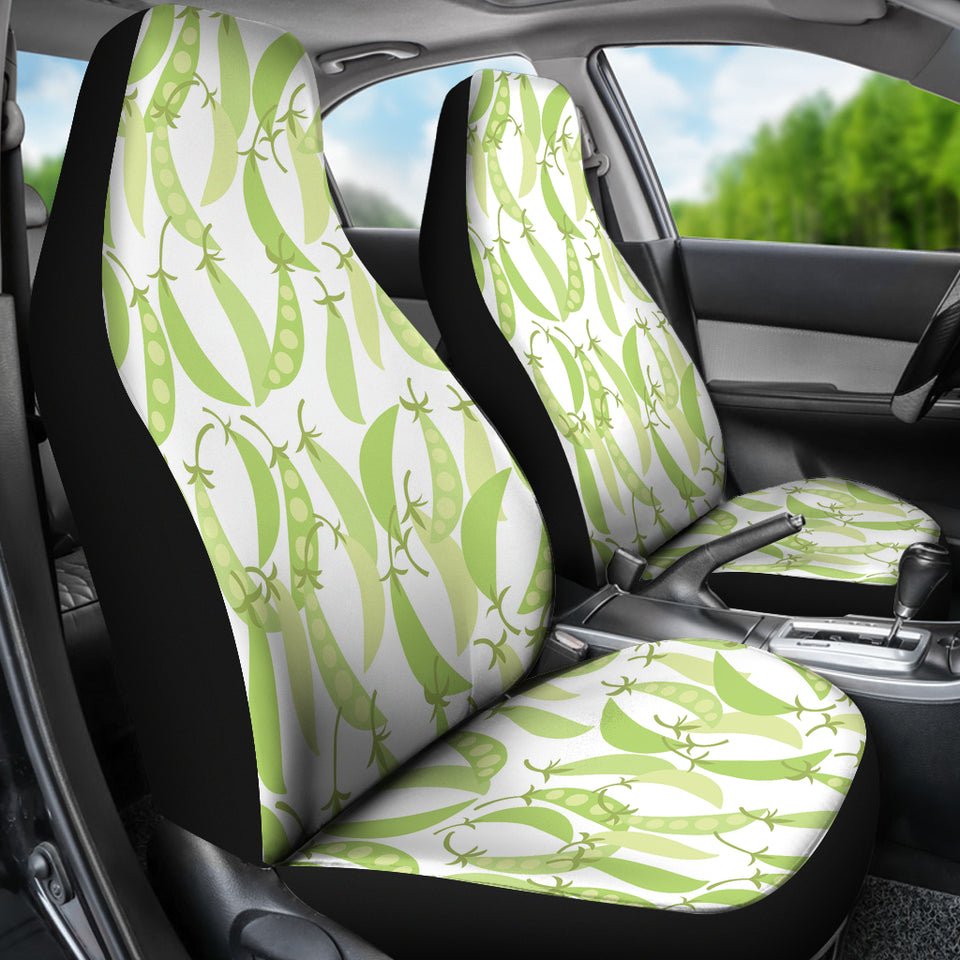 Green Peas Pattern Print Design 03 Universal Fit Car Seat Covers