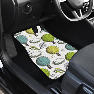 Hot Air Balloon Bird Cloud Pattern Front Car Mats