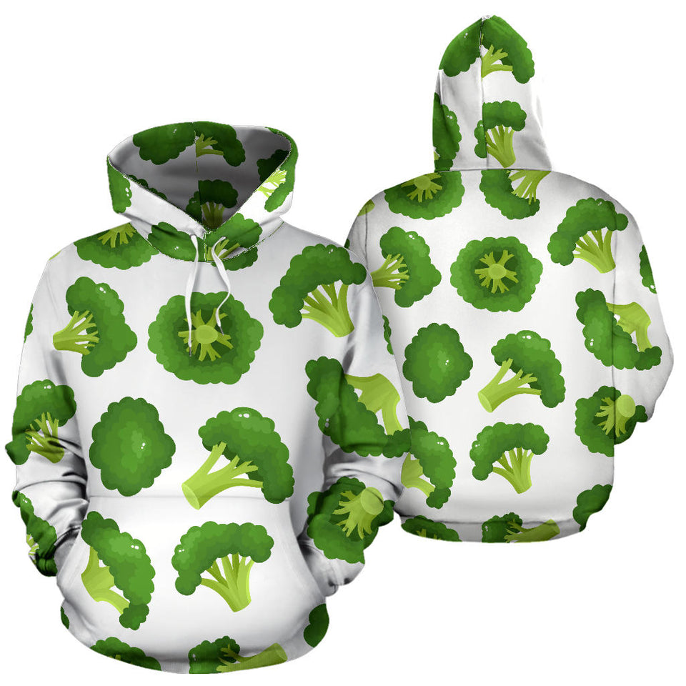 Cute Broccoli Pattern Men Women Pullover Hoodie