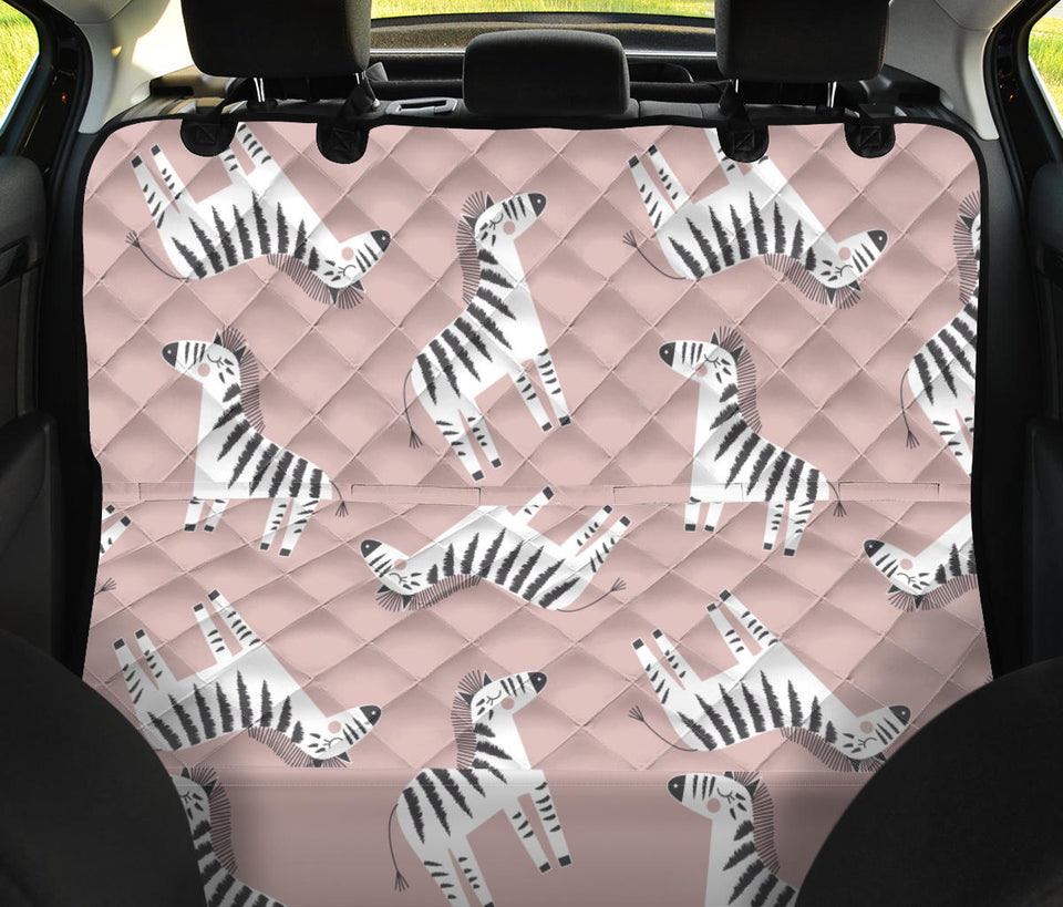 Cute Zebra Pattern Dog Car Seat Covers