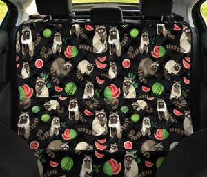 Raccoon Watermelon Pattern Dog Car Seat Covers