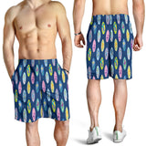 Surfboard Pattern Print Design 03 Men Shorts