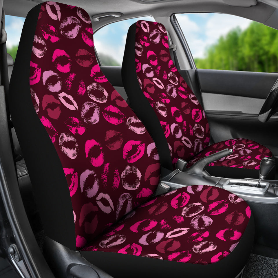 Lips Pattern Print Design 03 Universal Fit Car Seat Covers