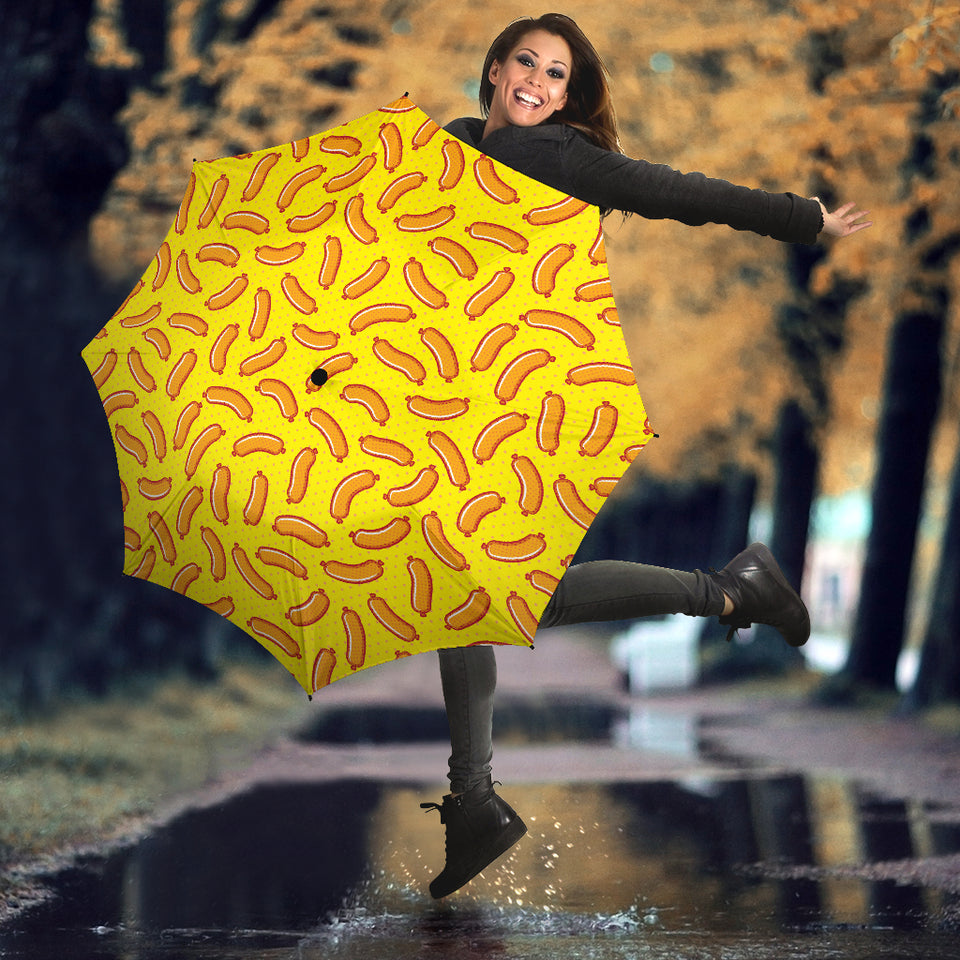 Sausage Pattern Print Design 01 Umbrella