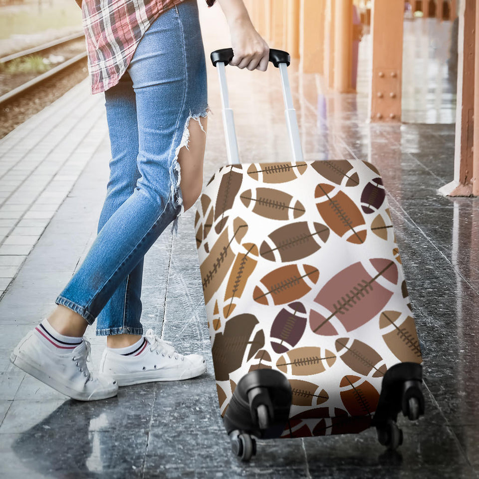 American Football Ball Pattern Luggage Covers