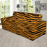 Bengal Tigers Skin Print Pattern Background Sofa Slipcover