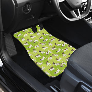 Jack Russel Pattern Print Design 01 Front Car Mats