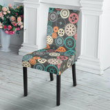 Gear Pattern Print Design 05 Dining Chair Slipcover