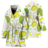 Durian Pattern Background Women'S Bathrobe