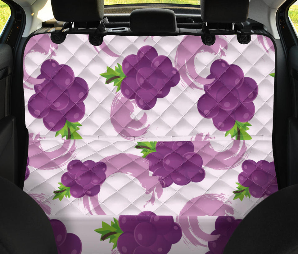 Cute Grape Pattern Dog Car Seat Covers