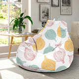 Colorful Onions White Background Bean Bag Cover