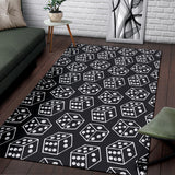 Dice Pattern Print Design 01 Area Rug