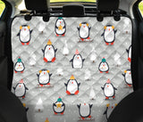 Cute Penguin Christmas Pattern Dog Car Seat Covers