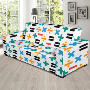 Math Pattern Print Design 05 Sofa Slipcover