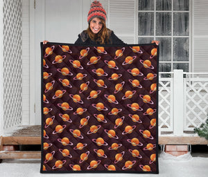 Hamburger Pattern Print Design 05 Premium Quilt