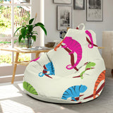 Colorful Chameleon Lizard Pattern Bean Bag Cover