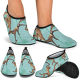 Monkey Palm Tree Background Aqua Shoes
