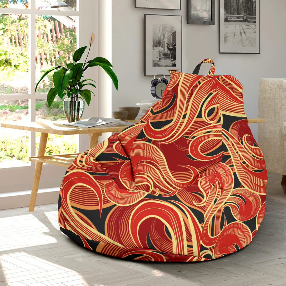 Fire Flame Pattern Bean Bag Cover