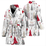 Cute Christmas Tree Pattern Women'S Bathrobe