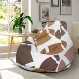American Football Ball Pattern Bean Bag Cover