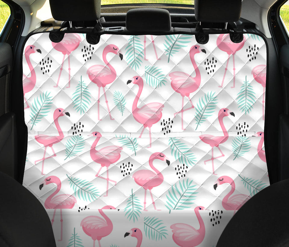 Cute Flamingo Pattern Dog Car Seat Covers