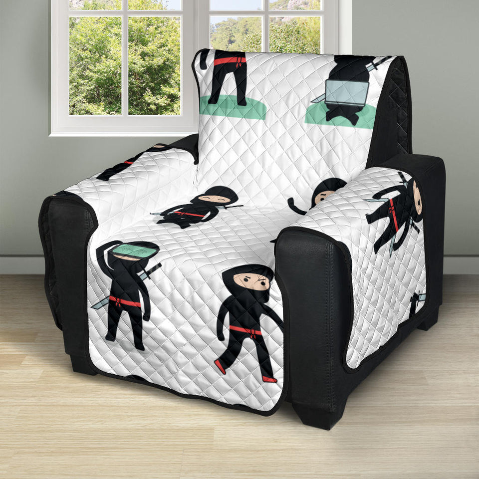 Cute ninja katana sword pattern Recliner Cover Protector