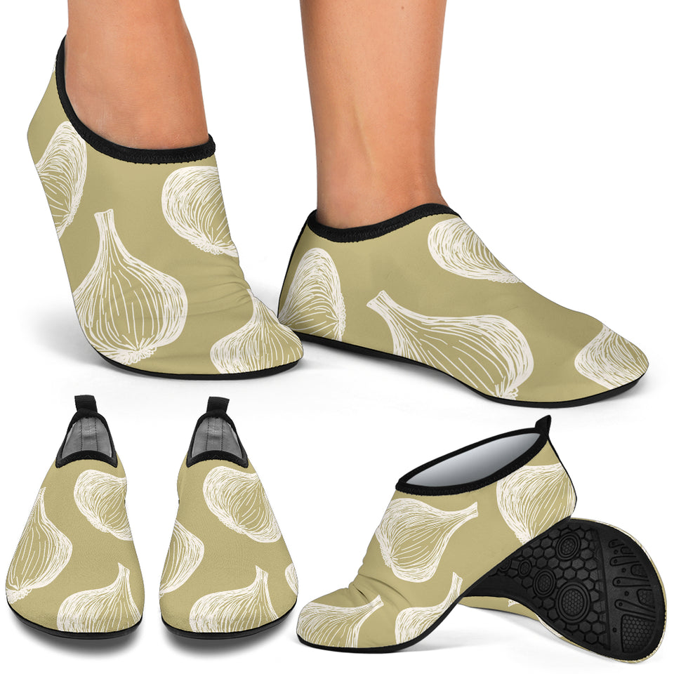 Garlic Design Pattern Aqua Shoes