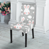 Rabbit Cloud Pattern Dining Chair Slipcover