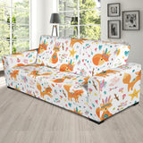 Cute Tribal Fox Pattern Sofa Slipcover