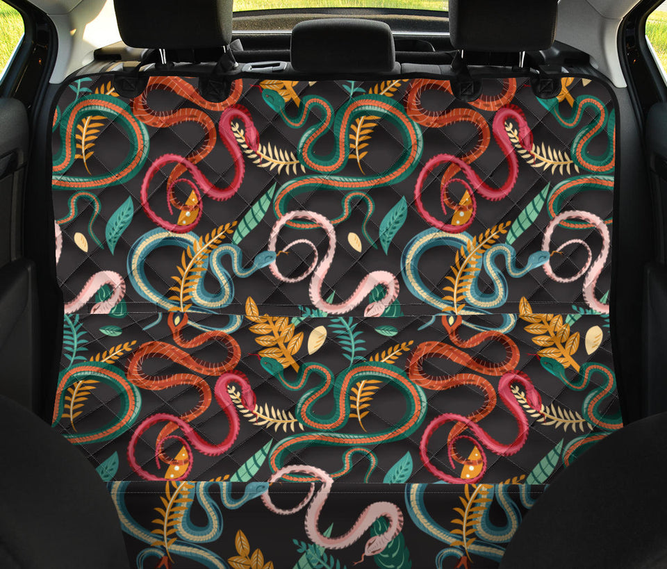 Colorful Snake Plant Pattern Dog Car Seat Covers