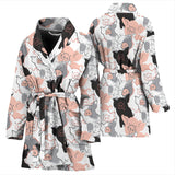 Pig Pattern Print Design 05 Women's Bathrobe