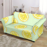 Slice Of Lemon Pattern Loveseat Couch Slipcover