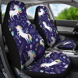 Hand Drawn Cute Unicorn Star Planet  Universal Fit Car Seat Covers