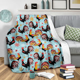 Rooster Chicken Cock Snowfalke Premium Blanket