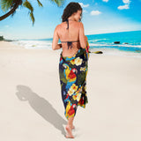 Colorful Parrot Flower Pattern Sarong