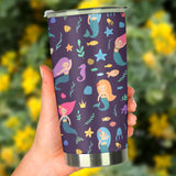 Beautiful Mermaid Fish Jellyfish Algae Other Marine World Tumbler